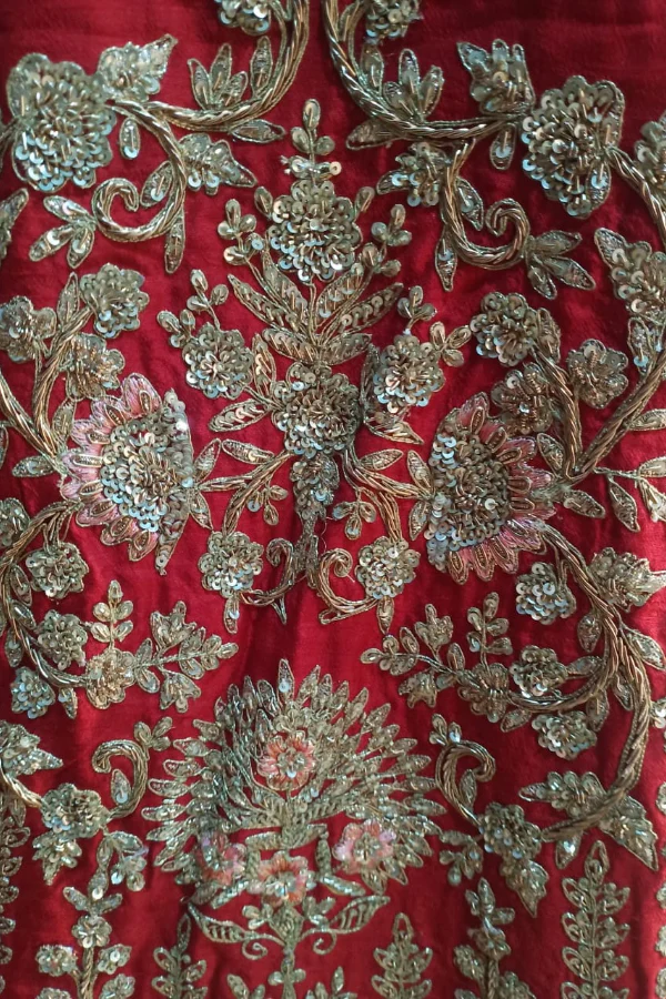 Aari Red Lehenga - Image 4