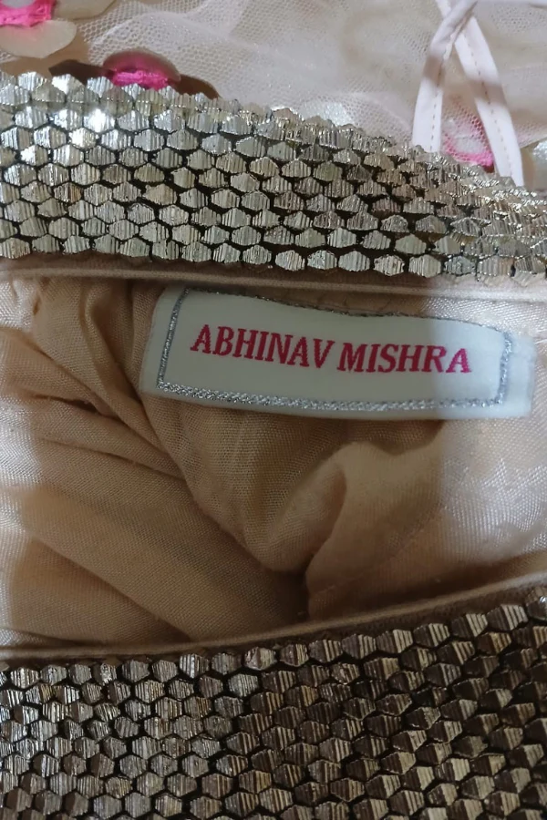 Abhinav Mishra Blush pink embellished lehenga set - Image 2