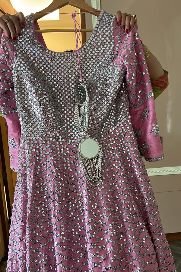 Abhinav Mishra Emebellished Pink Gown - Image 2