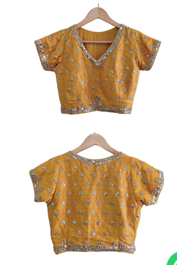 Abhinav Mishra Yellow skirt set - Image 4