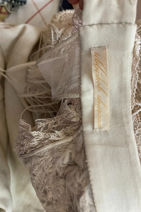 Abhishek Sharma ivory pearl embellished gown - Image 4