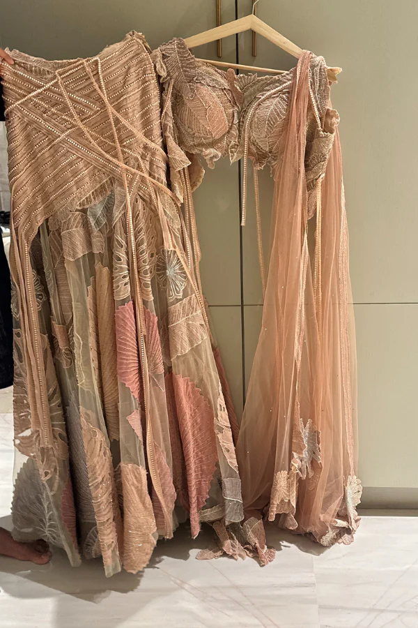 Abhishek Sharma Pearl lehenga set - Image 2