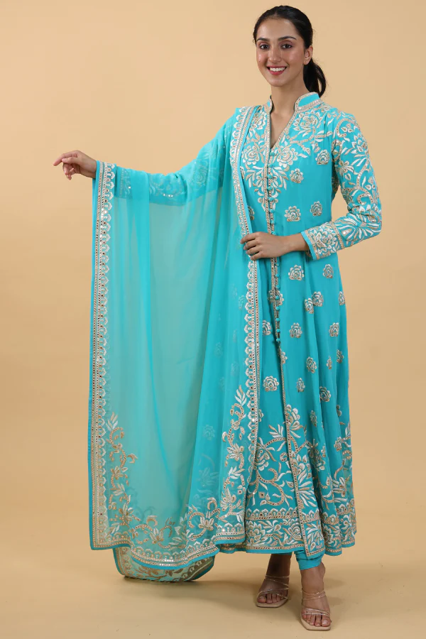 Abu Jani Sandeep Khosla Anarkali Set - Image 2