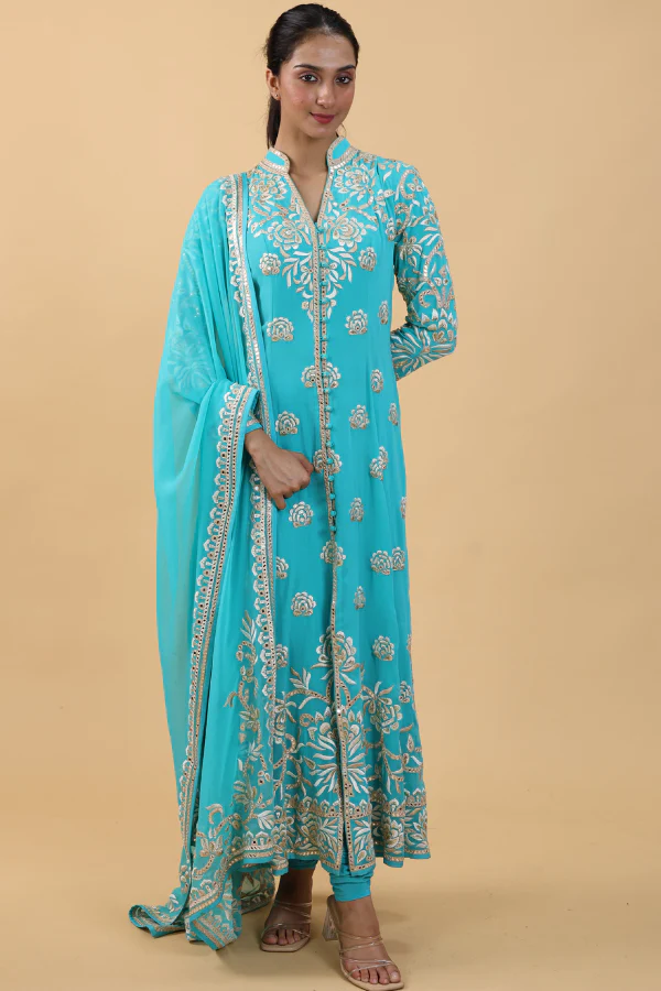 Abu Jani Sandeep Khosla Anarkali Set - Image 4