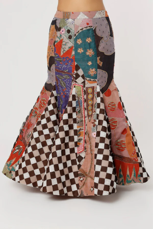 Aisha rao Checkered abstract print set - Image 4