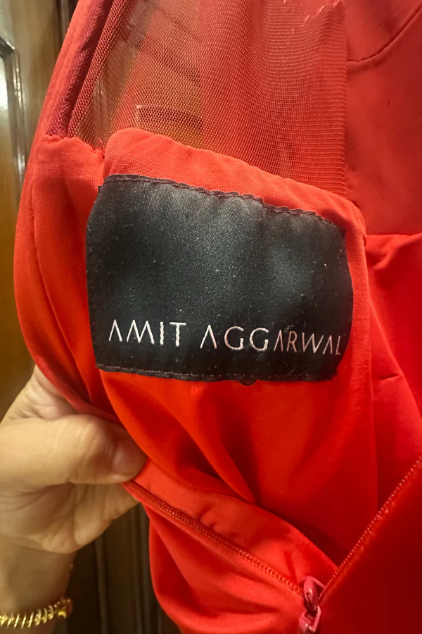 Amit Aggarwal Saree Gown - Image 4