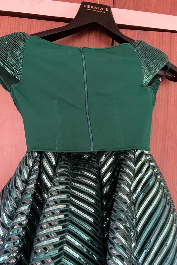 Amit aggarwal green lehenga set - Image 6