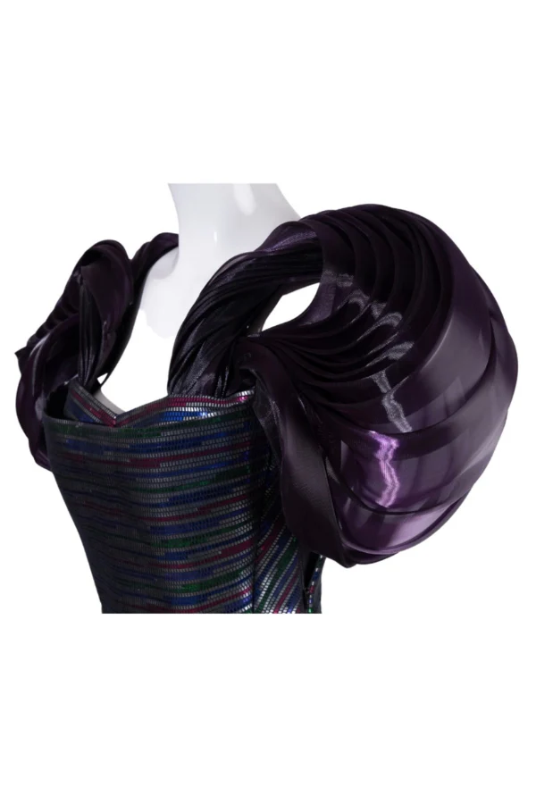 Amit Aggarwal Hand Woven Draped Dress - Image 3
