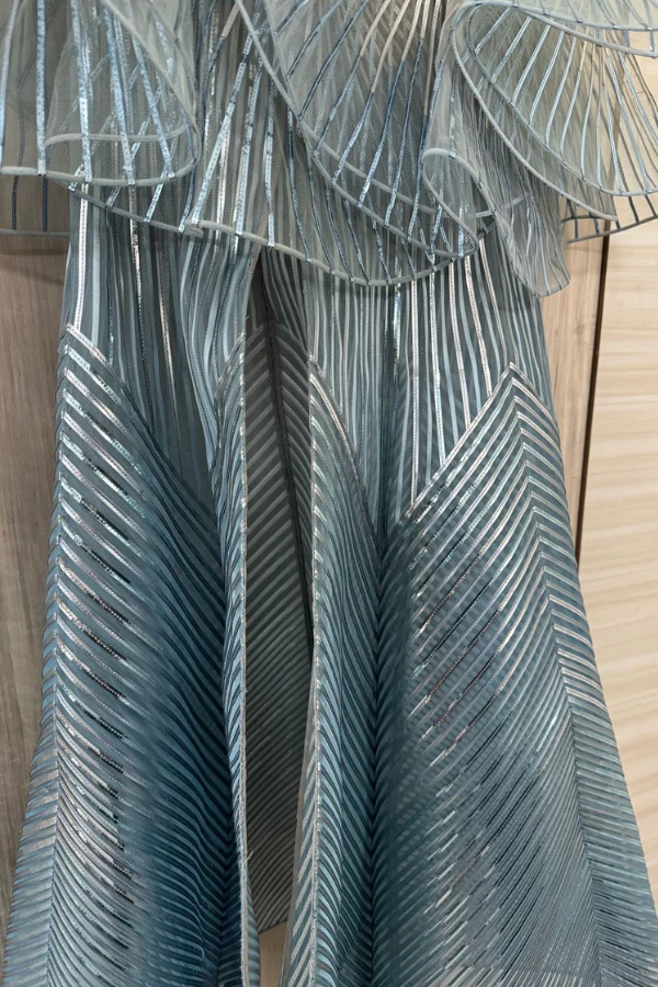 Amit Aggarwal Ice Blue Tulle Gown - Image 4