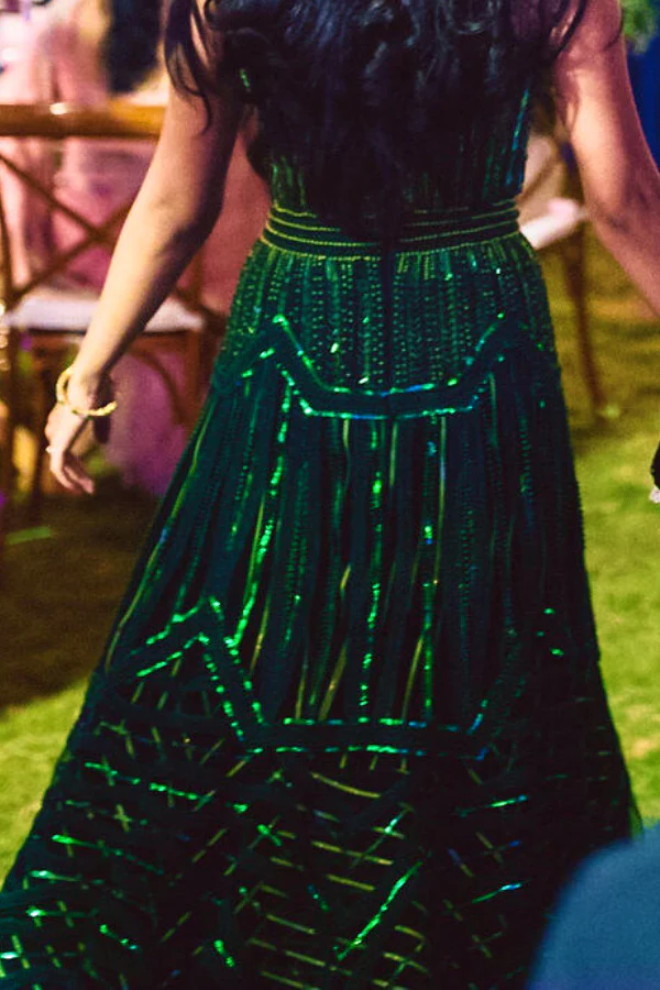 Amit Aggarwal metallic green gown - Image 6