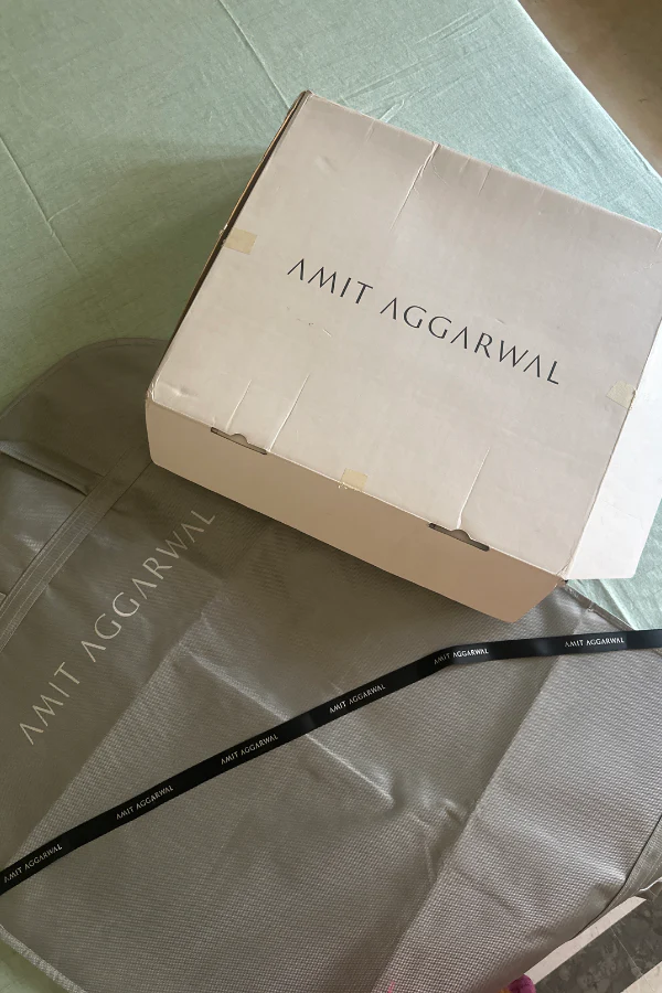 Amit aggarwal METALLIC HAND WOVEN TUXEDO - Image 4