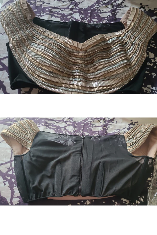AMIT AGGARWAL METALLIC SAREE - Image 4