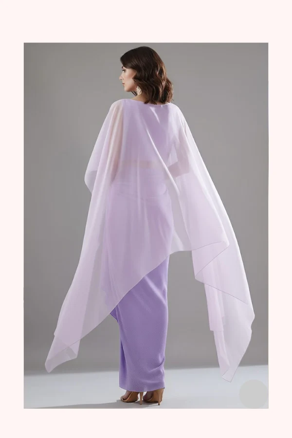 Amit Aggarwal Purple Organza Dhoti Set - Image 2