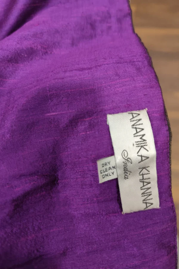 Anamika Khanna black net saree - Image 4