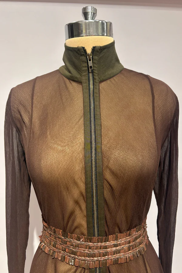 Anamika Khanna Brown Kurta - Image 3