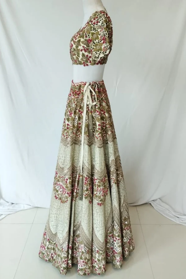 Anamika Khanna Embroidered Lehenga Set - Image 4