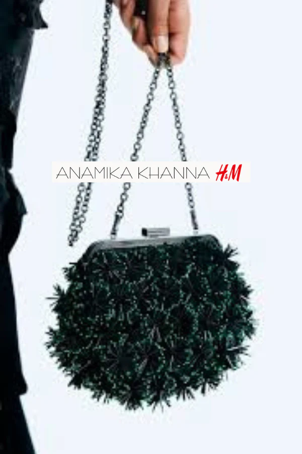 Anamika Khanna H&M Detachable-strap beaded clutch - Image 3