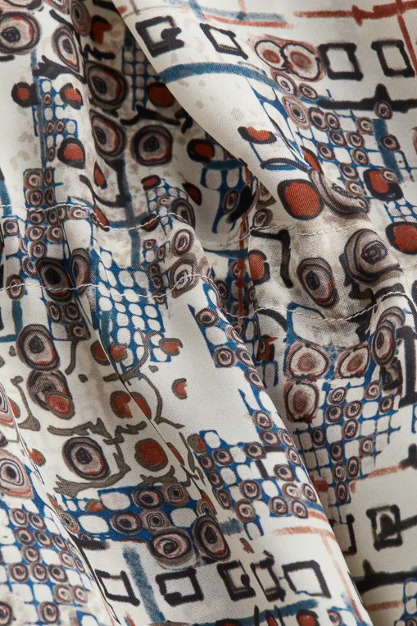 Anamika Khanna H&M Silk-blend graphic-print kaftan dress - Image 3