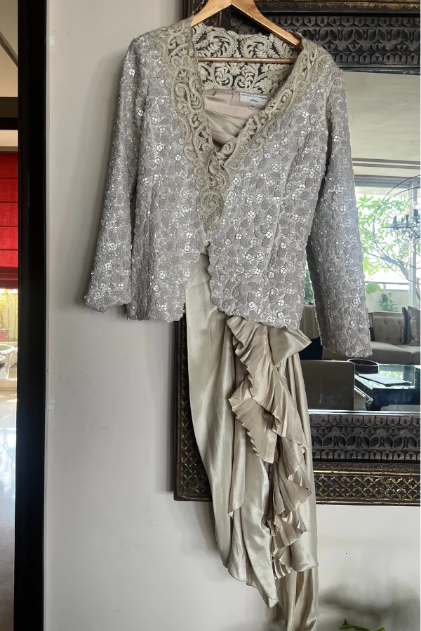 Anamika Khanna Jacket and Dhoti Set - Image 2