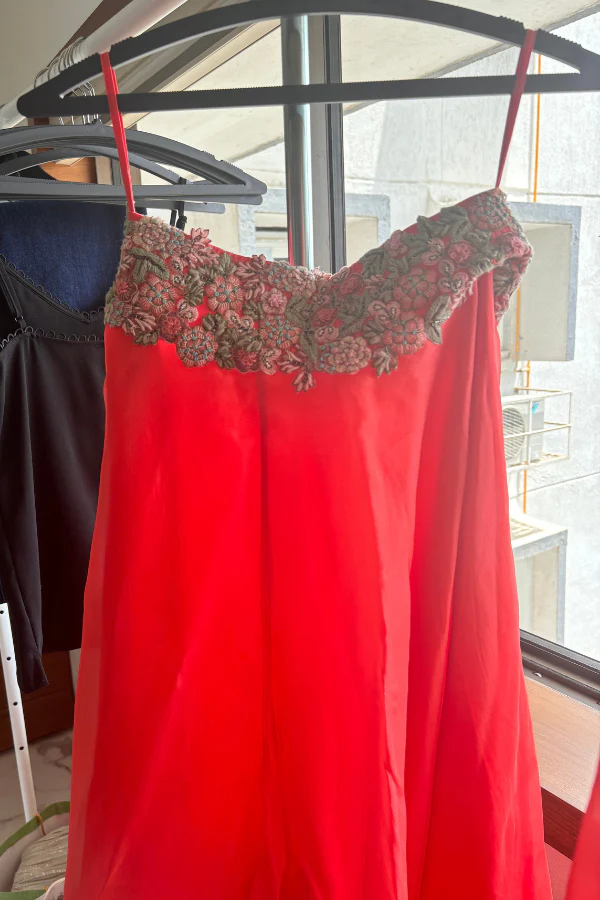 Anamika Khanna red skirt set - Image 2