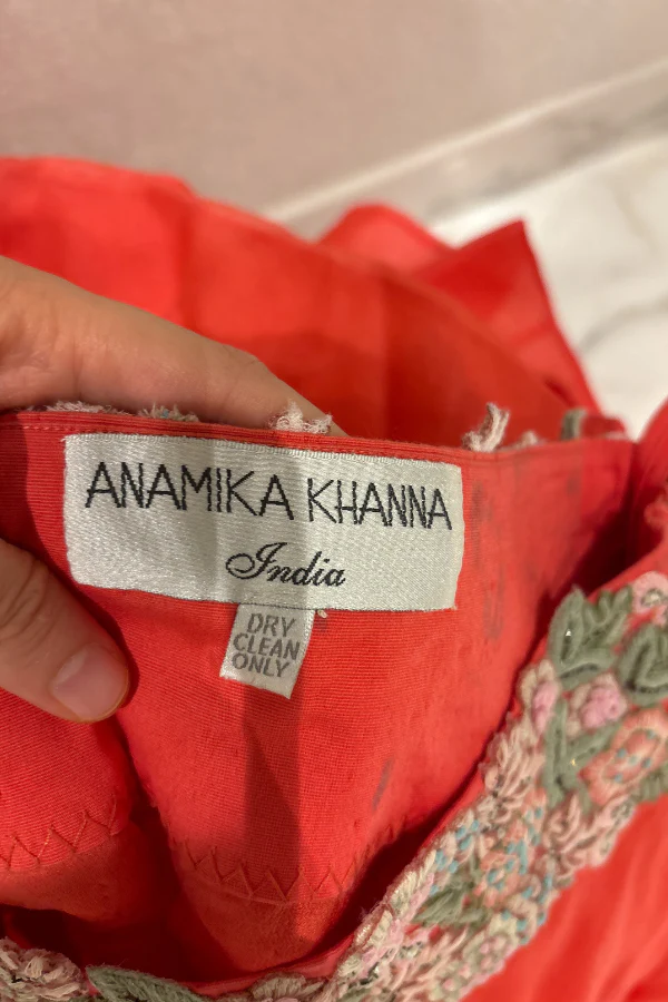 Anamika Khanna red skirt set - Image 3