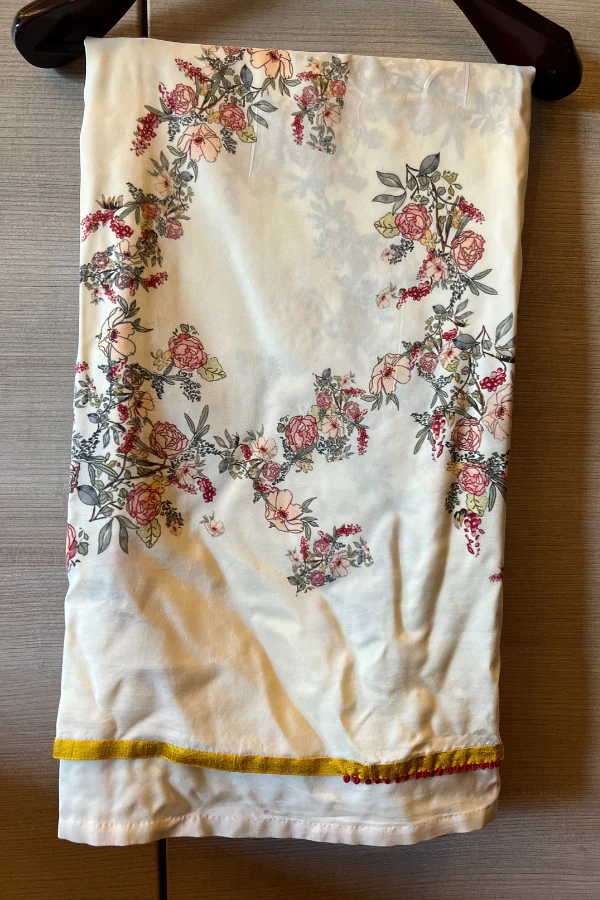 Anamika Khanna Saree & Cape Set - Image 2