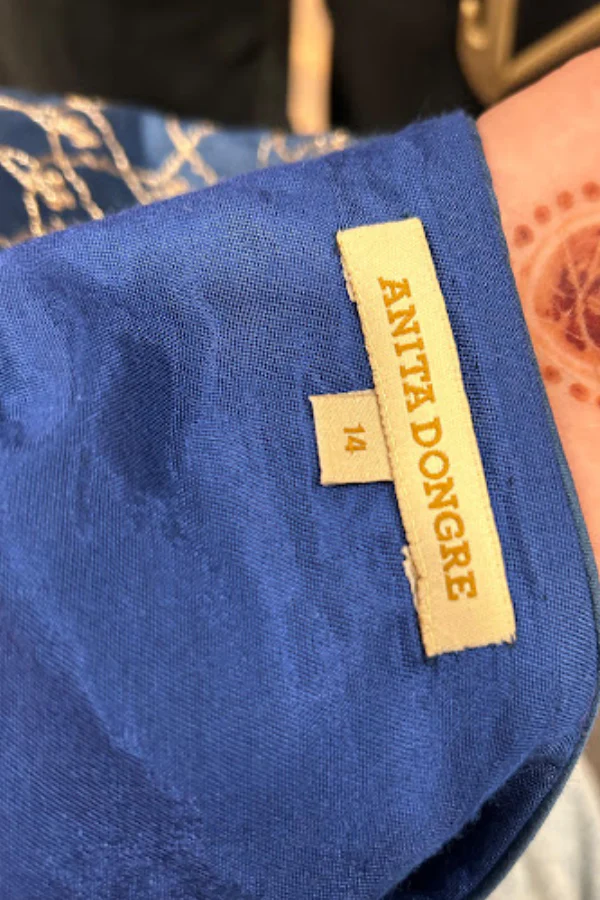 Anita Dongre Blue Anarkali Set - Image 4