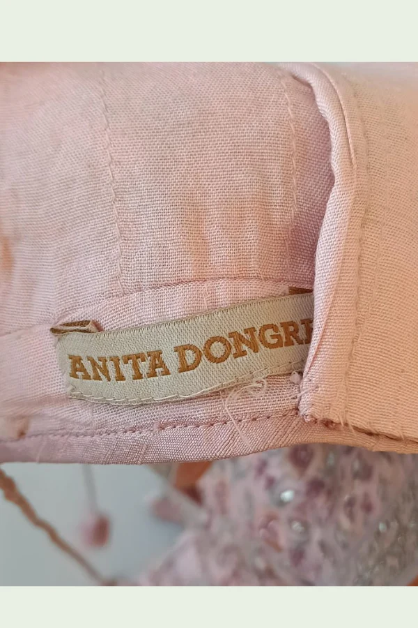 Anita Dongre Blush Pink Floral Embroidered Lehenga Set - Image 6