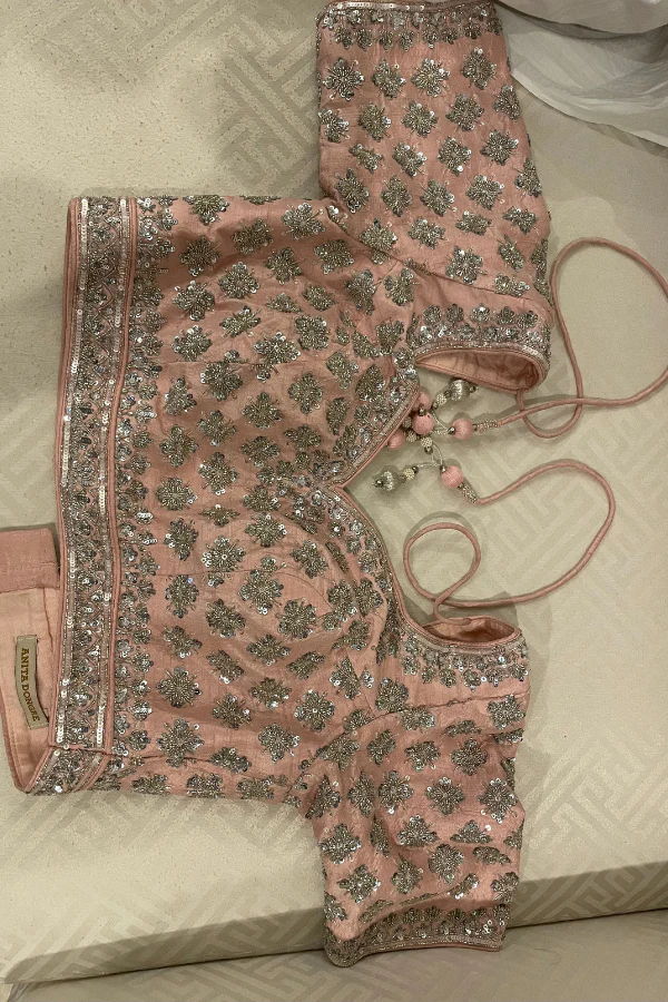 Anita Dongre Pink embroidered lehenga - Image 4