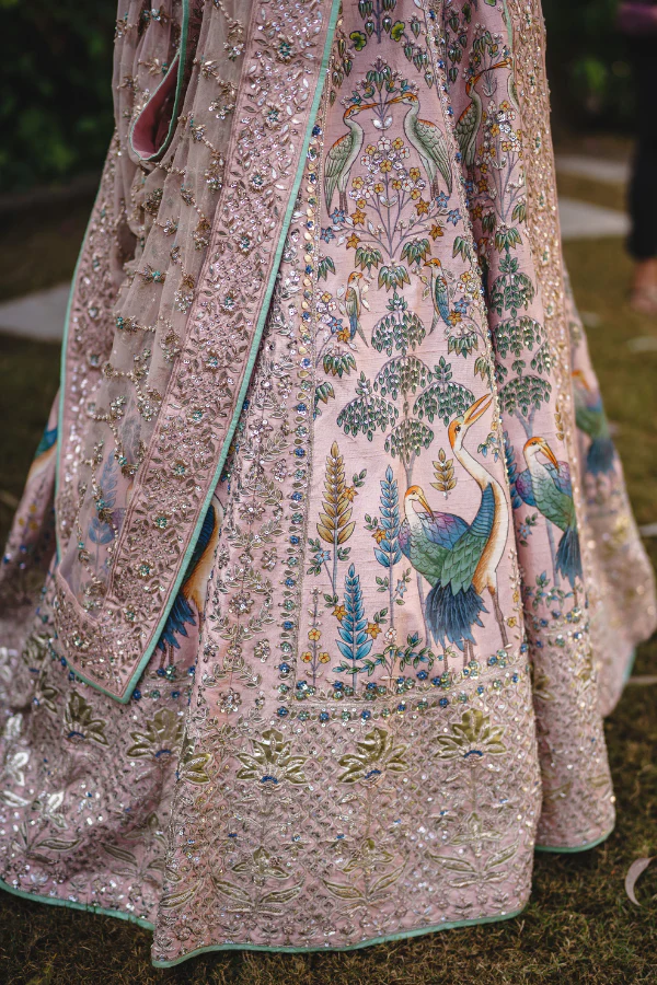 Anita Dongre Pink embroidered lehenga - Image 5