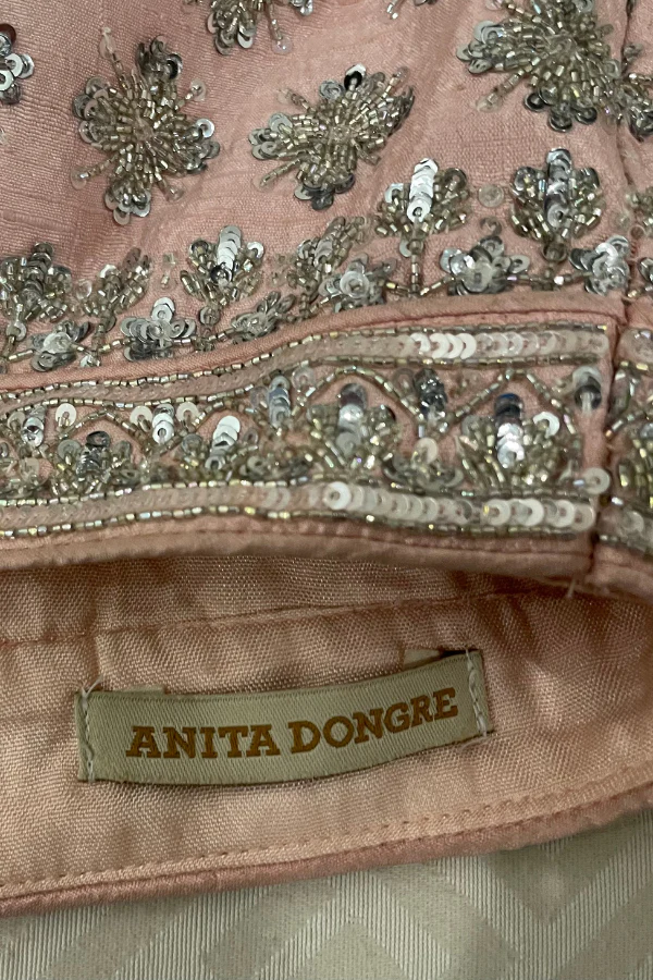 Anita Dongre Pink embroidered lehenga - Image 6