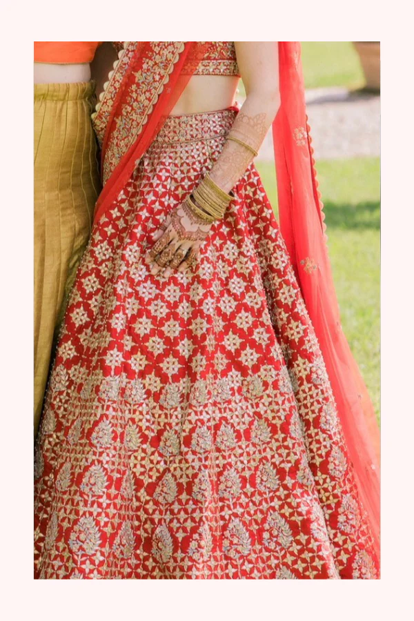 Anita Dongre Red Lehenga Set - Image 14