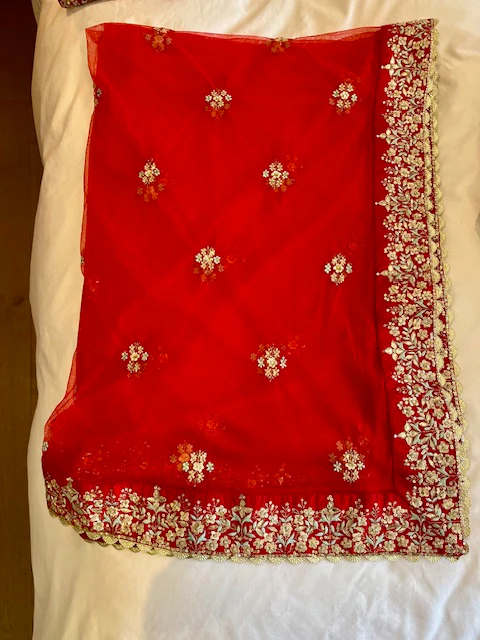 Anita Dongre Red Lehenga Set - Image 9