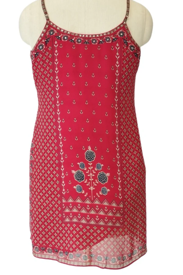 Anita Dongre Red Printed Kurta - Image 2