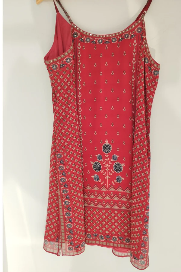 Anita Dongre Red Printed Kurta - Image 3