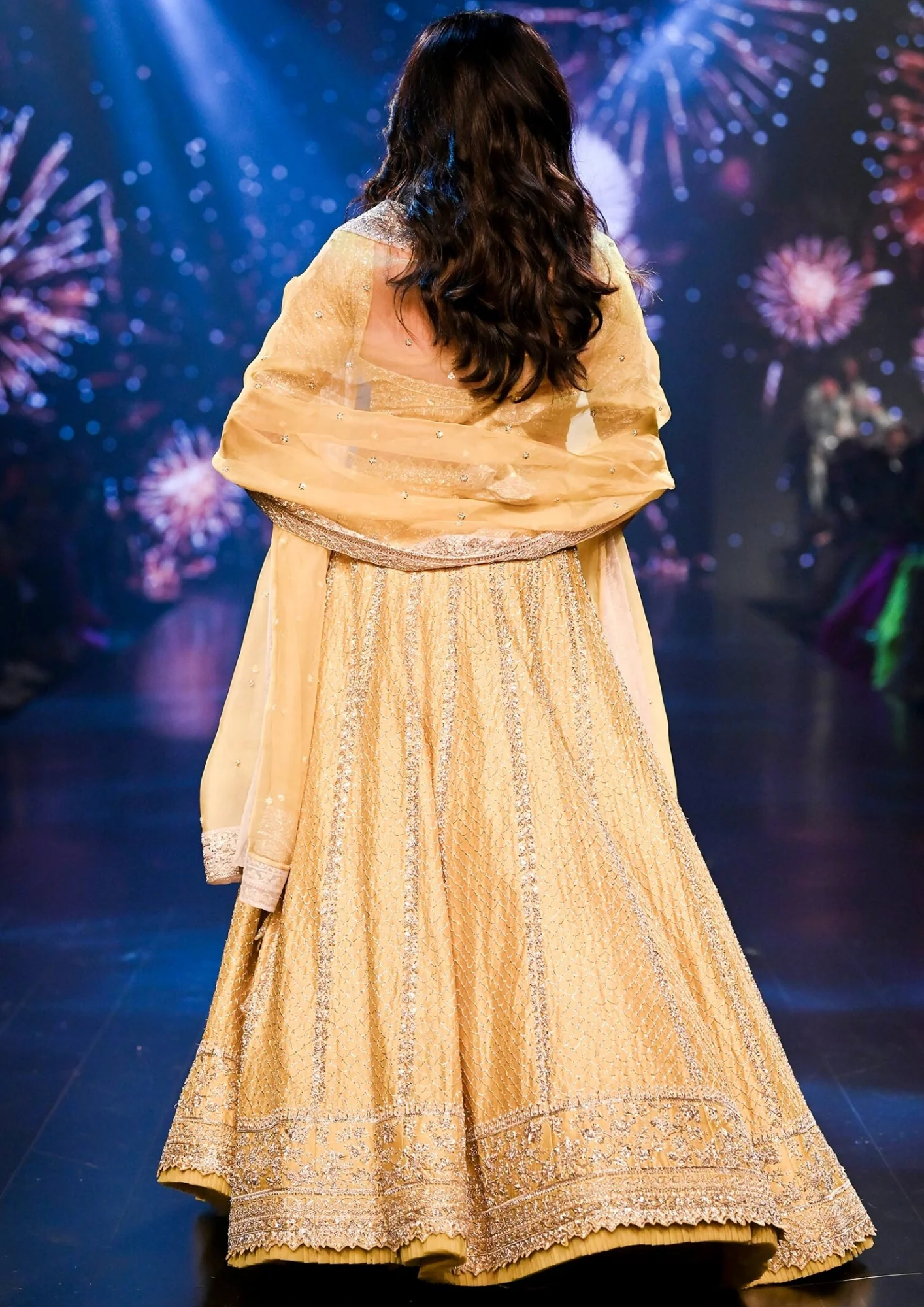 Anushree Reddy Ahilaya Floral Bridal Lehenga Set - Image 2