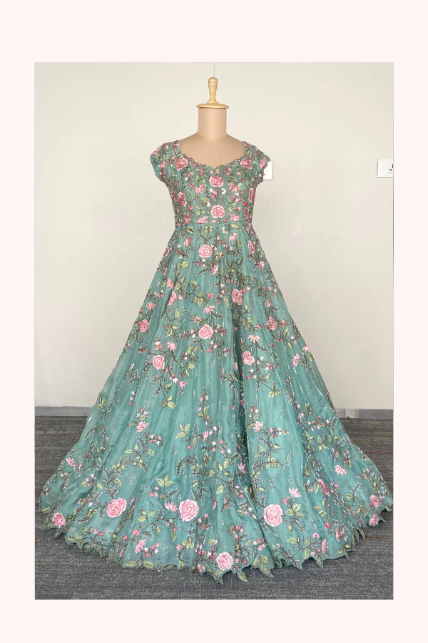 Anushree Reddy Embroidered Gown