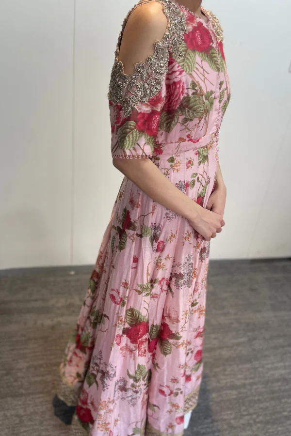 Anushree reddy floral anarkali - Image 3