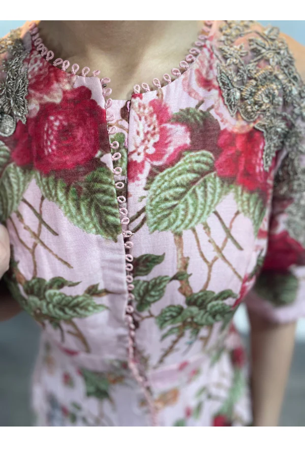 Anushree reddy floral anarkali - Image 6