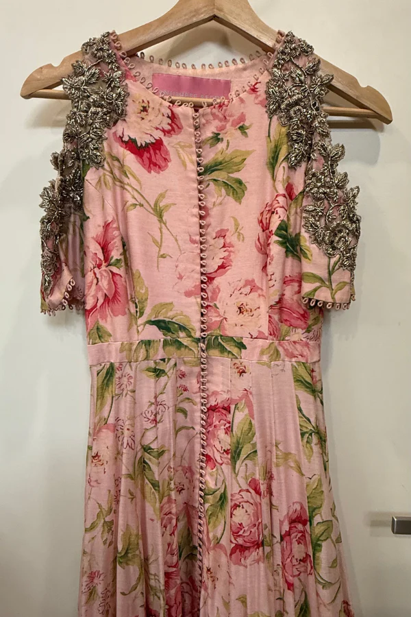 Anushree reddy floral anarkali set - Image 3