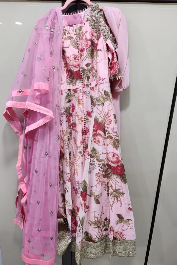 ANUSHREE REDDY FLORAL ANARKALI SET