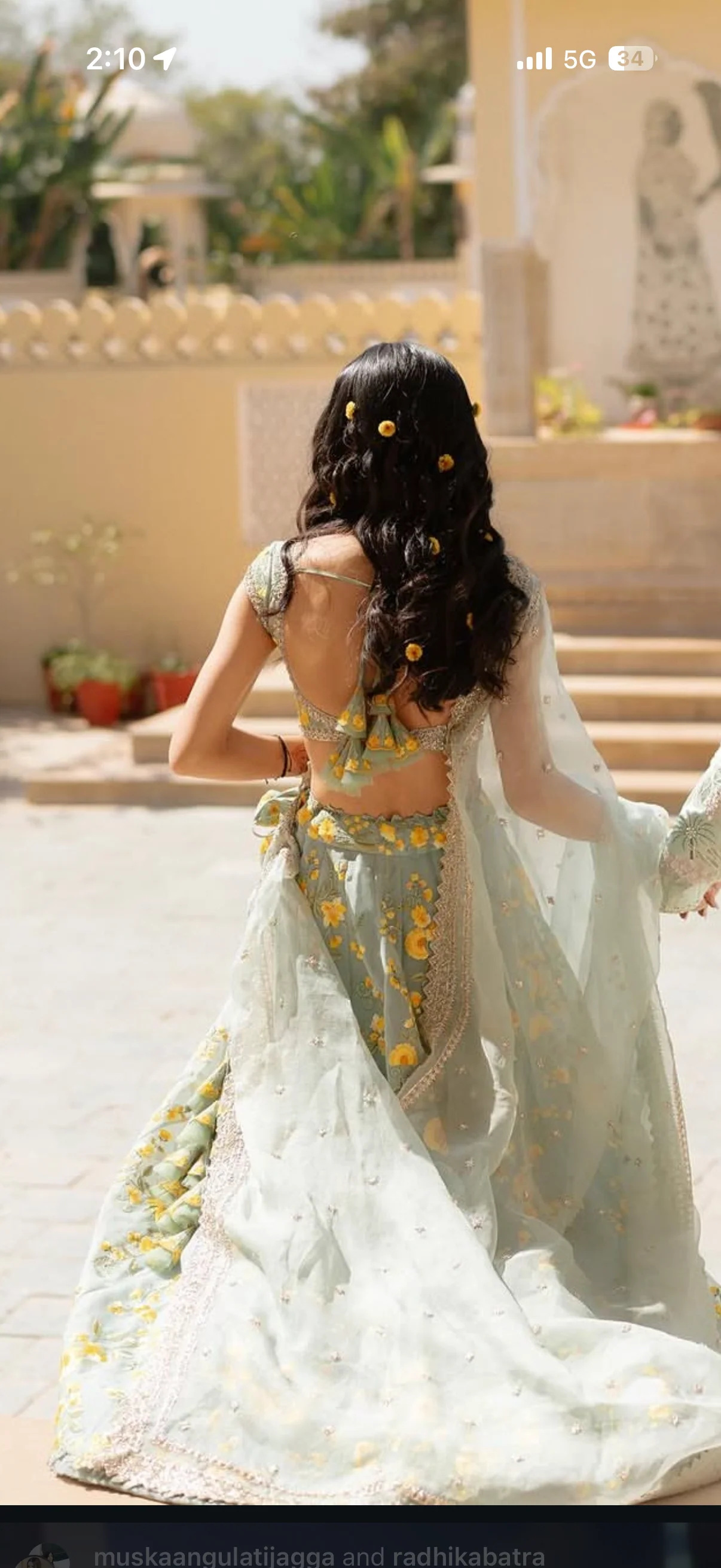 Anushree Reddy Floral Embroidered Lehenga Set - Image 3