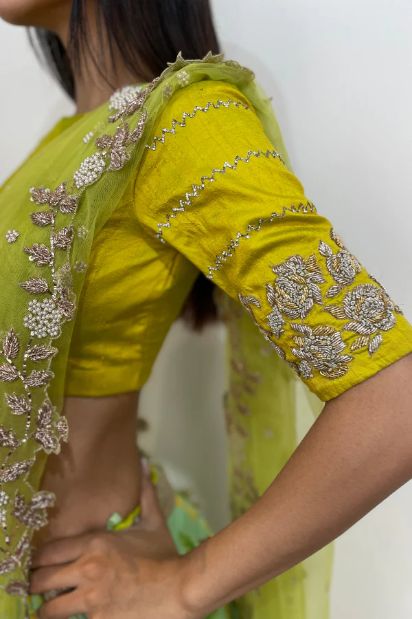 Anushree Reddy floral lehenga and dupatta - Image 6