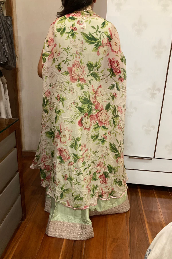Anushree Reddy gown with jacket set - Image 3