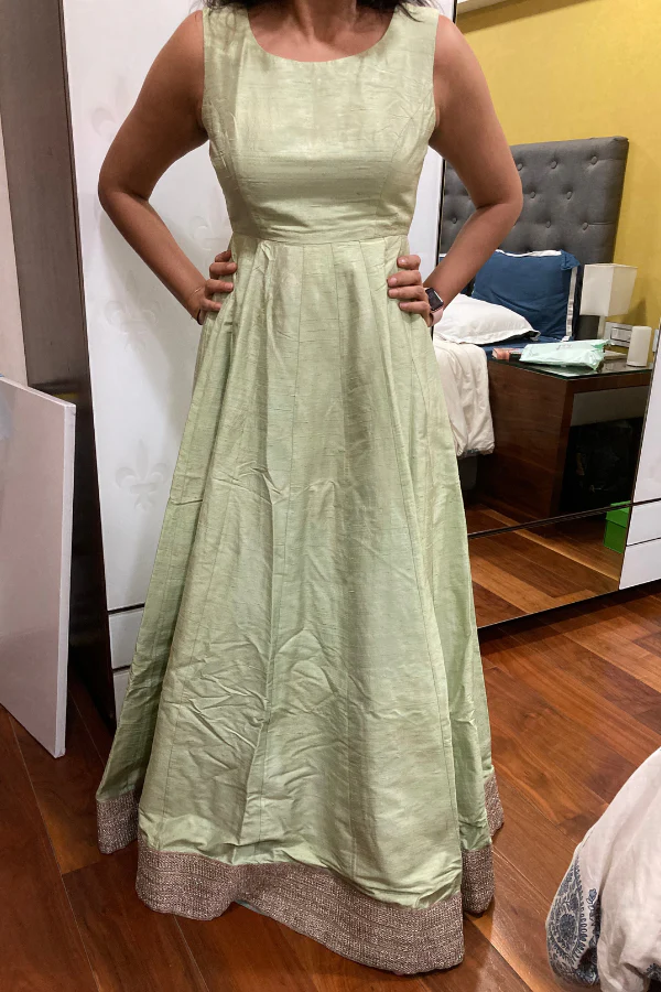 Anushree Reddy gown with jacket set - Image 4