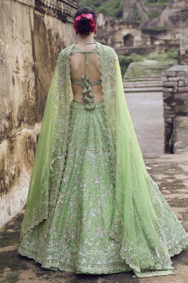 Anushree Reddy Green Lehenga Set - Image 2