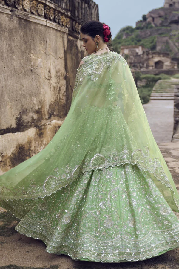 Anushree Reddy Green Lehenga Set - Image 3