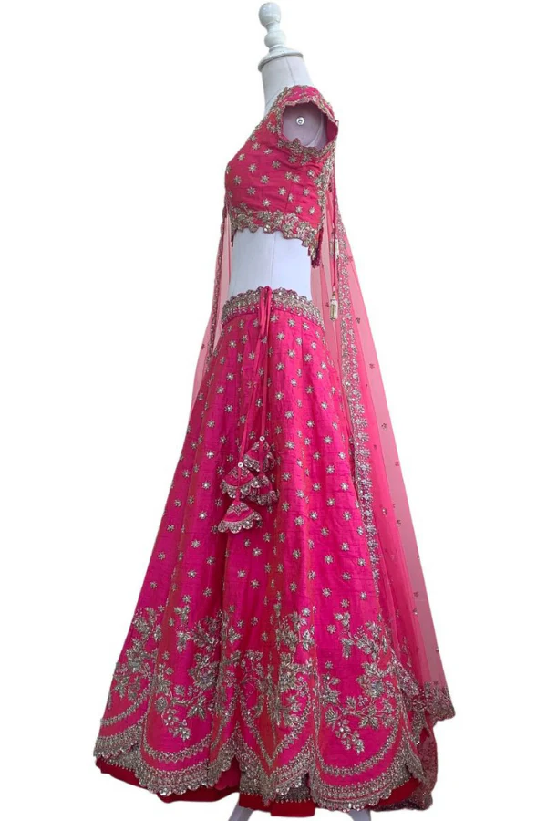 Anushree Reddy Hot pink lehenga set - Image 3