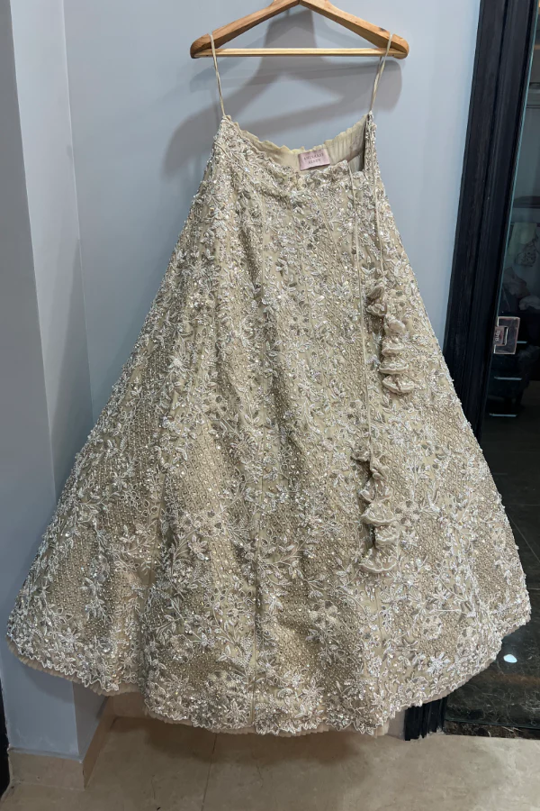 Anushree Reddy Ivory embellished lehenga - Image 7