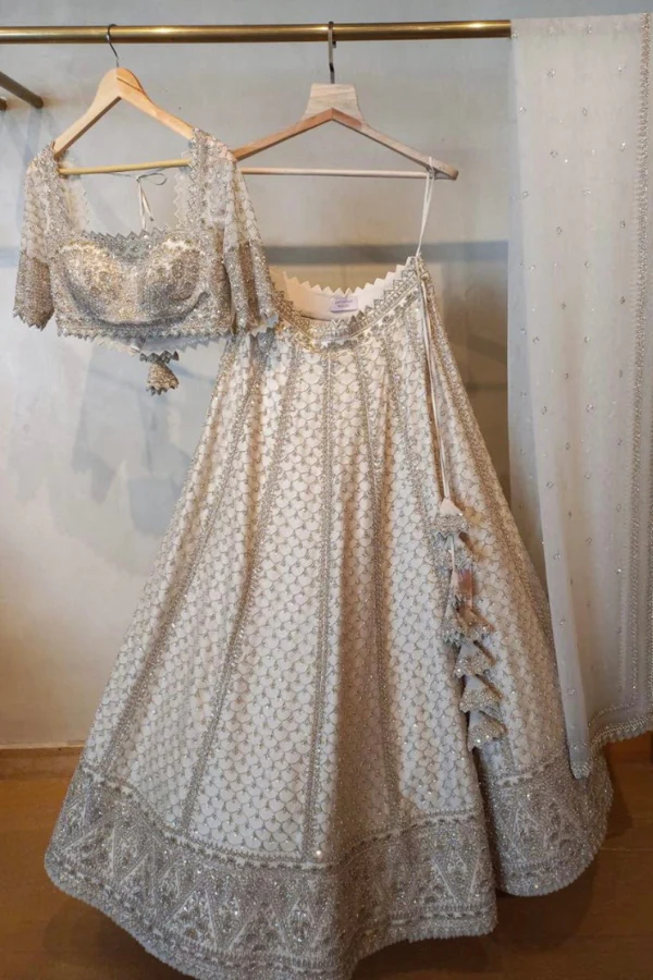Anushree Reddy Ivory embroidered lehenga